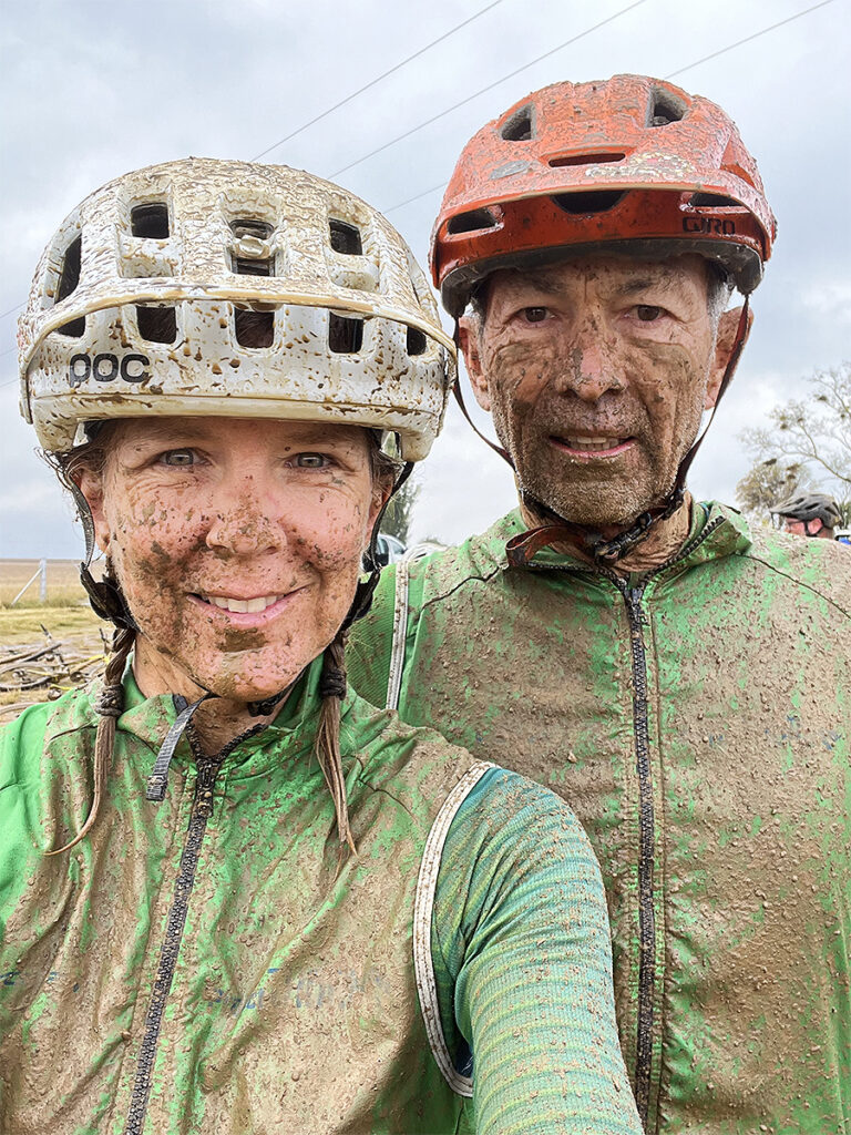 Karrie Hovey and Charlie Merrill at JoBerg2C mountain bike race, South Africa, 2022